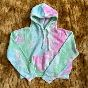 Ron Jon LBI Tie Dye Crop Hoodie